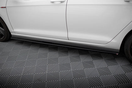 Maxton sideskørter til Volkswagen Golf GTI / GTD Mk7 / Mk7 Facelift (wide) – blank sort – billede 3 af 5