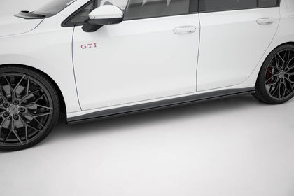 Maxton sideskørter til Volkswagen Golf GTI / GTE / GTI Clubsport / GTD / R-Line Mk8 – blank sort – billede 1 af 8