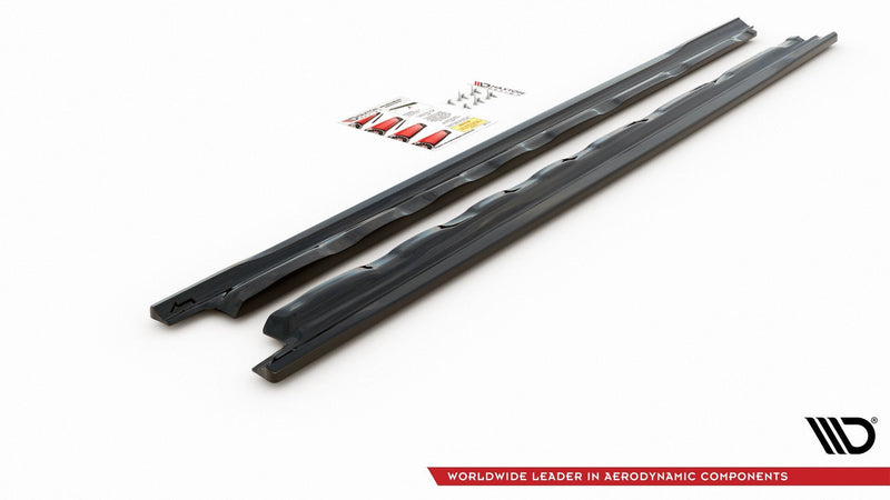 Maxton sideskørter til Volkswagen Golf Mk8 – blank sort – billede 6 af 6