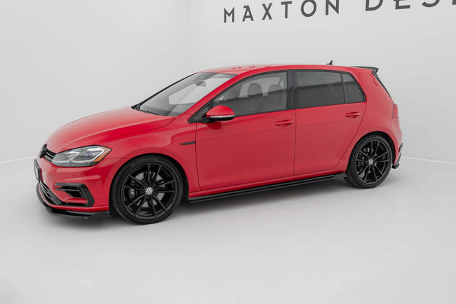 Maxton sideskørter til Volkswagen Golf R / R-Line Mk7 Facelift – blank sort – billede 2 af 5