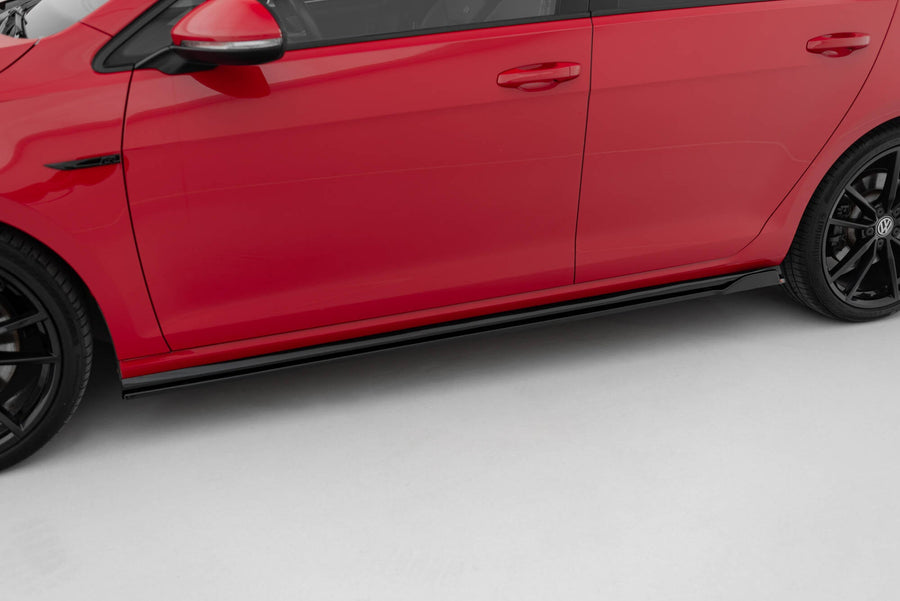 Maxton sideskørter til Volkswagen Golf R / R-Line Mk7 Facelift – blank sort – billede 1 af 5