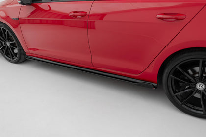 Maxton sideskørter til Volkswagen Golf R / R-Line Mk7 Facelift – blank sort – billede 3 af 5