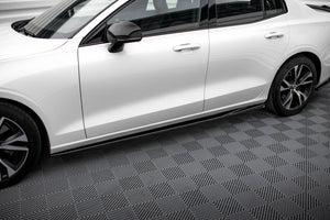 Maxton sideskørter til Volvo S60/V60 R-Design Mk3 – blank sort – billede 1 af 6