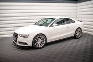 Maxton Side Skirts Diffusers V.2 Audi A5 / A5 S-Line / S5 Coupe 8T - Gloss Black