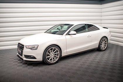 Maxton Side Skirts Diffusers V.2 Audi A5 / A5 S-Line / S5 Coupe 8T - Gloss Black