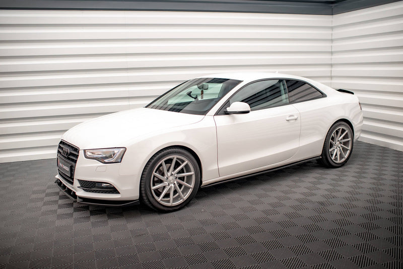 Maxton Side Skirts Diffusers V.2 Audi A5 / A5 S-Line / S5 Coupe 8T - Gloss Black