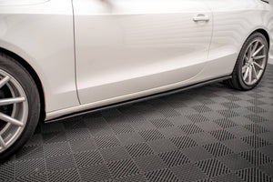 Maxton Side Skirts Diffusers V.2 Audi A5 / A5 S-Line / S5 Coupe 8T - Gloss Black