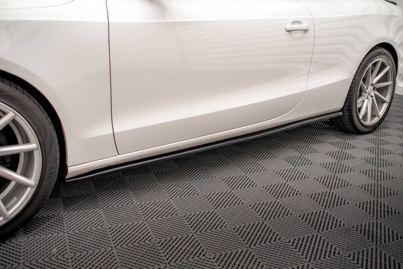 Maxton Side Skirts Diffusers V.2 Audi A5 / A5 S-Line / S5 Coupe 8T - Gloss Black