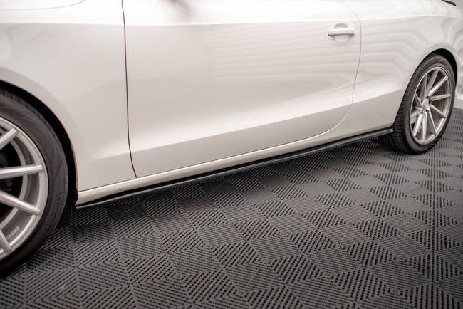 Maxton Side Skirts Diffusers V.2 Audi A5 / A5 S-Line / S5 Coupe 8T - Gloss Black