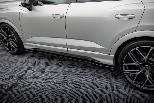 Maxton Side Skirts Diffusers Audi RSq3 F3 - Gloss Black