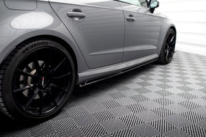 Maxton sideskørter til Audi RS3 8V Sportback Facelift – blank sort – billede 2 af 5