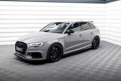 Maxton sideskørter til Audi RS3 8V Sportback Facelift – blank sort – billede 3 af 5