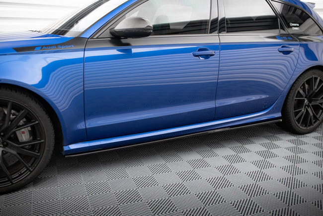 Maxton Side Skirts Diffusers V.2 Audi RS6 C7 - Gloss Black