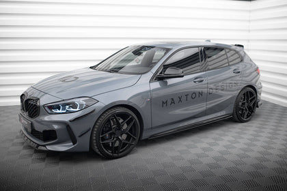 Maxton sideskørter til BMW 1 M-Pack / M135i / 128ti – blank sort – billede 2 af 4