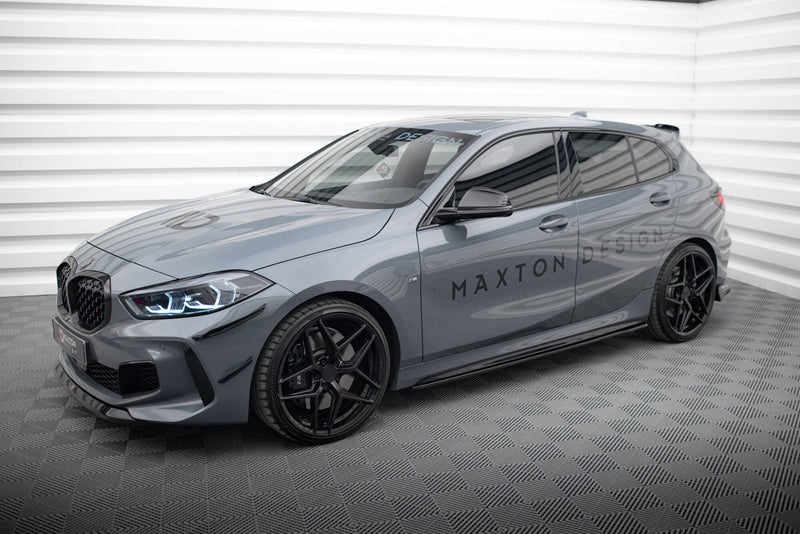Maxton sideskørter til BMW 1 M-Pack / M135i / 128ti – blank sort – billede 2 af 4