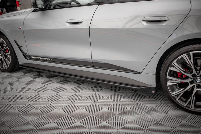 Maxton Side Skirts Diffusers V.2 BMW 4 Gran Coupe M-Pack G26 - Gloss Black