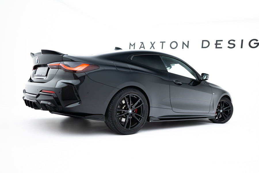 Maxton sideskørter til BMW 4 M-Pack / M440i G22 / G23 / G22 Facelift / G23 Facelift – blank sort – billede 1 af 6