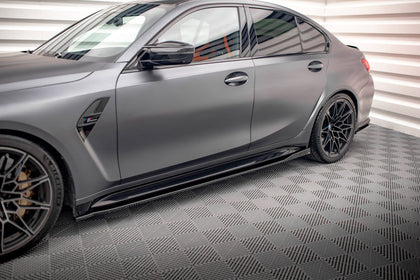 Maxton sideskørter til BMW M3 Sedan / Touring G80 / G81 – blank sort – billede 1 af 6