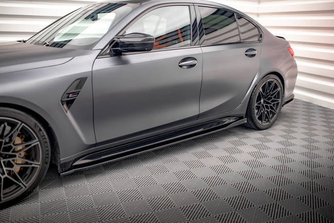 Maxton sideskørter til BMW M3 Sedan / Touring G80 / G81 – blank sort – billede 1 af 6