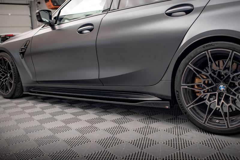 Maxton sideskørter til BMW M3 Sedan / Touring G80 / G81 – blank sort – billede 3 af 6