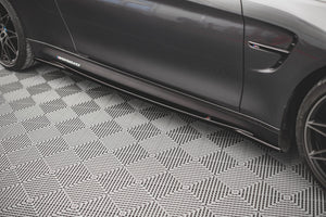 Maxton sideskørter til BMW M4 F82 – blank sort – billede 1 af 5
