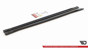Maxton sideskørter til BMW M4 F82 – blank sort – billede 3 af 5