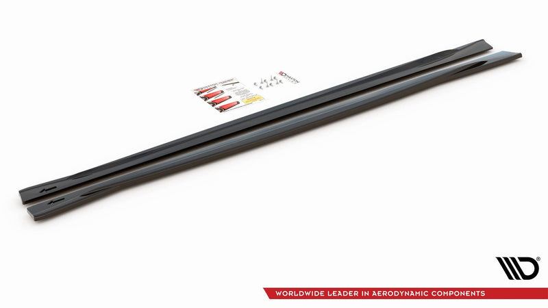 Maxton sideskørter til BMW M4 F82 – blank sort – billede 3 af 5