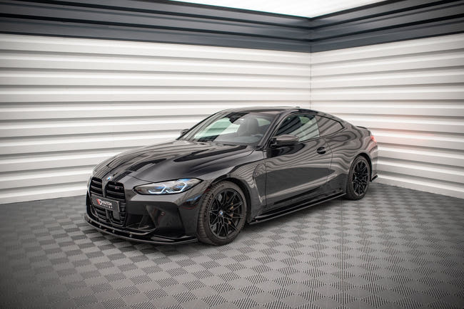 Maxton Side Skirts Diffusers V.2 BMW M4 G82 - Gloss Black