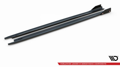 Maxton sideskørter til Skoda Octavia RS Liftback / Combi Mk4 Facelift – blank sort – billede 5 af 7