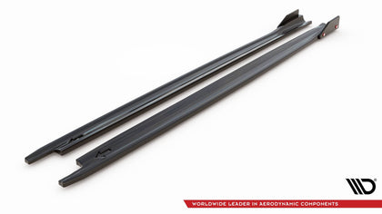 Maxton sideskørter til Skoda Octavia RS Liftback / Combi Mk4 Facelift – blank sort – billede 6 af 7
