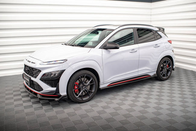 Maxton Side Skirts Diffusers V.2 Hyundai Kona N Mk1 - Gloss Black