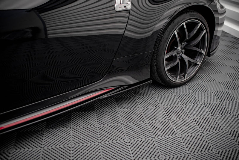 Maxton sideskørter til Nissan 370Z Nismo Facelift – blank sort – billede 1 af 5