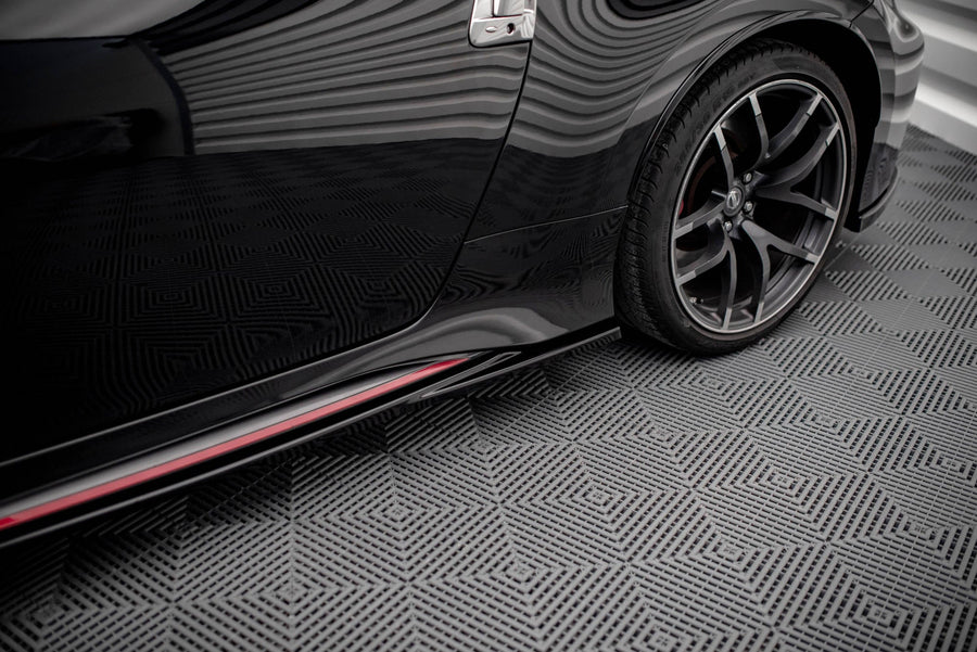 Maxton sideskørter til Nissan 370Z Nismo Facelift – blank sort – billede 1 af 5