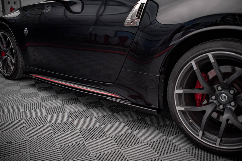 Maxton sideskørter til Nissan 370Z Nismo Facelift – blank sort – billede 2 af 5