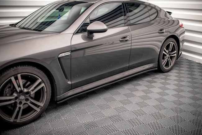 Maxton Side Skirts Diffusers V.2 Porsche Panamera / Panamera Diesel / Panamera Turbo 970 - Gloss Black