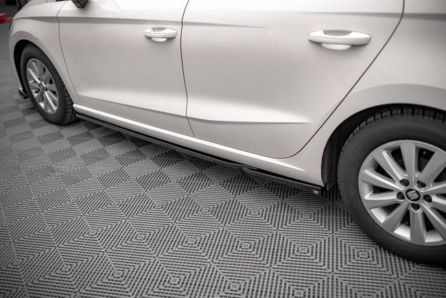 Maxton Side Skirts Diffusers V.2 Seat Ibiza Fr/ Standard Mk5 - Gloss Black