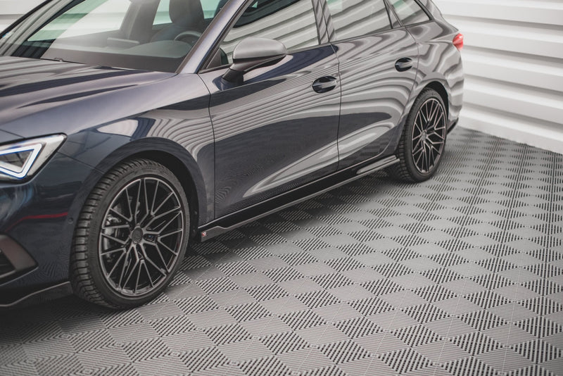 Maxton sideskørter til Cupra Leon ST / Hatchback Mk1 / Mk1 Facelift – blank sort – billede 1 af 4