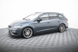 Maxton sideskørter til Seat Leon Mk3 Cupra/ FR Facelift – blank sort – billede 2 af 6