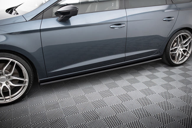 Maxton sideskørter til Seat Leon Mk3 Cupra/ FR Facelift – blank sort – billede 1 af 6