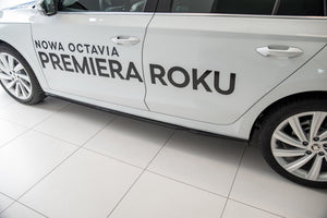 Maxton sideskørter til Skoda Octavia Mk4 – blank sort – billede 1 af 8
