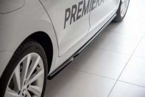 Maxton sideskørter til Skoda Octavia Mk4 – blank sort – billede 3 af 8