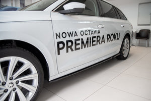 Maxton sideskørter til Skoda Octavia Mk4 – blank sort – billede 4 af 8