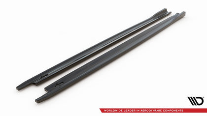 Maxton sideskørter til Skoda Octavia RS Liftback / Combi Mk4 Facelift – blank sort – billede 5 af 6