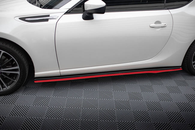Maxton sideskørter til Subaru BRZ Mk1 / Mk1 Facelift / Toyota GT86 Facelift – blank sort – billede 1 af 5