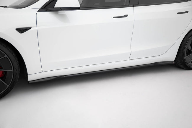 Maxton Side Skirts Diffusers V.2 Tesla Model 3 Performance Mk1 Facelift