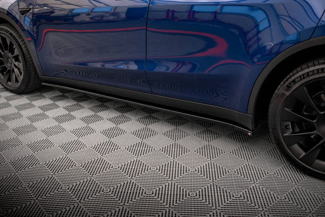 Maxton Side Skirts Diffusers V.2 Tesla Model Y - Gloss Black