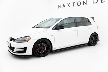 Maxton sideskørter til Volkswagen Golf GTI / GTD Mk7 / Mk7 Facelift (narrow) – blank sort – billede 2 af 5