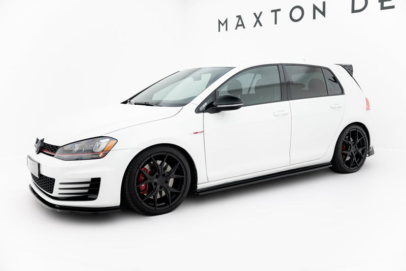 Maxton sideskørter til Volkswagen Golf GTI / GTD Mk7 / Mk7 Facelift (narrow) – blank sort – billede 2 af 5