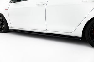 Maxton sideskørter til Volkswagen Golf GTI / GTD Mk7 / Mk7 Facelift (narrow) – blank sort – billede 3 af 5