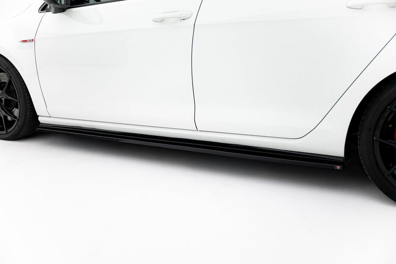 Maxton sideskørter til Volkswagen Golf GTI / GTD Mk7 / Mk7 Facelift (narrow) – blank sort – billede 3 af 5